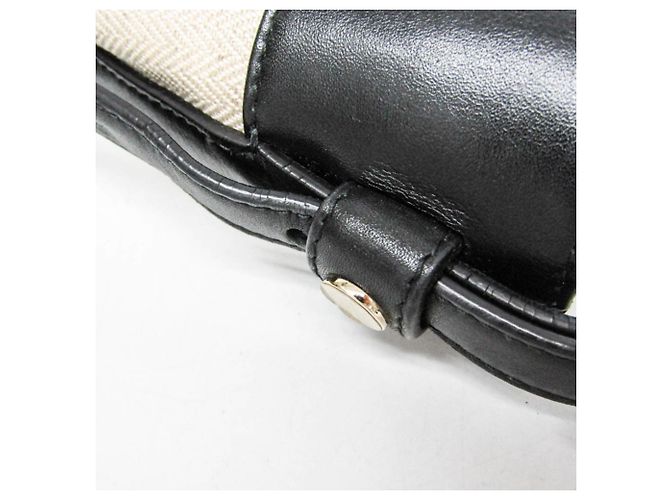 Bulgari Borsa Bvlgari Chandra in pelle e tela Nero Beige - vista 9