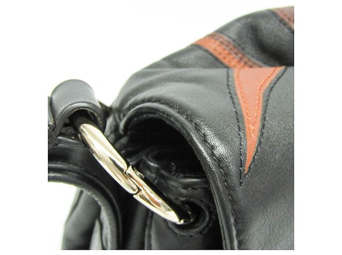 Borsa a tracolla in pelle Bloomy Valentino Garavani Marrone Nero Rosso - vista 8