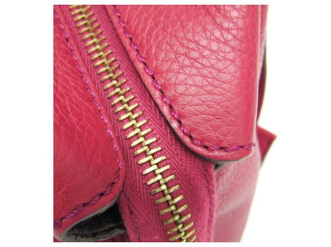 Borsa a mano in pelle da donna Fendi 8BN249 Bordò - vista 10