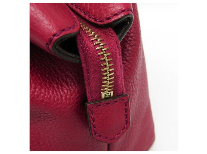 Borsa a mano in pelle da donna Fendi 8BN249 Bordò - vista 11