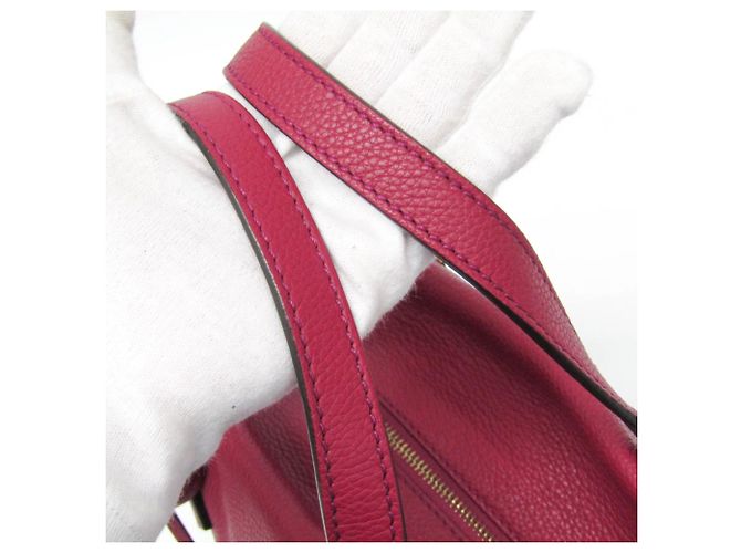 Borsa a mano in pelle da donna Fendi 8BN249 Bordò - vista 12