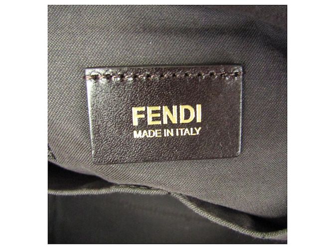Borsa a mano in pelle da donna Fendi 8BN249 Bordò - vista 14