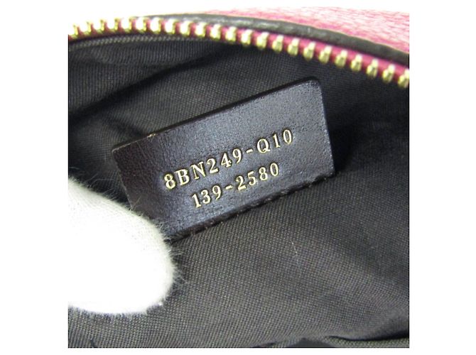 Borsa a mano in pelle da donna Fendi 8BN249 Bordò - vista 15