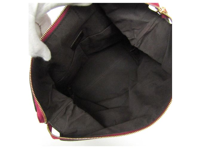 Borsa a mano in pelle da donna Fendi 8BN249 Bordò - vista 3