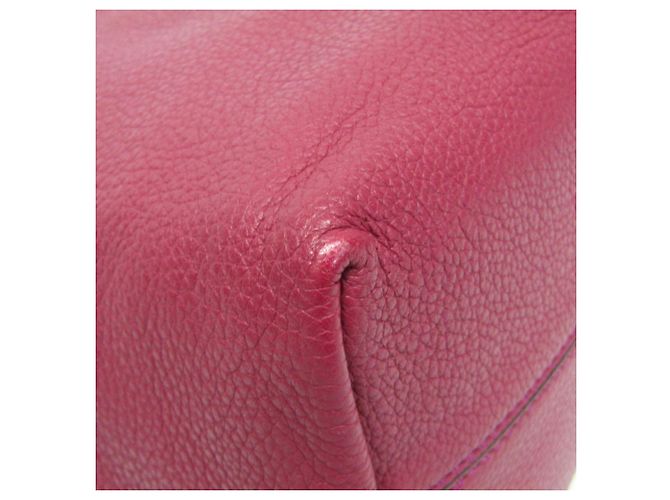 Borsa a mano in pelle da donna Fendi 8BN249 Bordò - vista 4