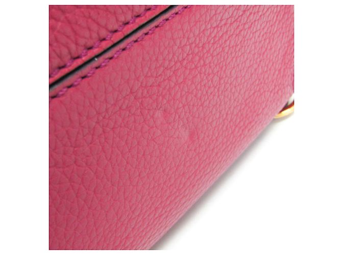 Borsa a mano in pelle da donna Fendi 8BN249 Bordò - vista 5