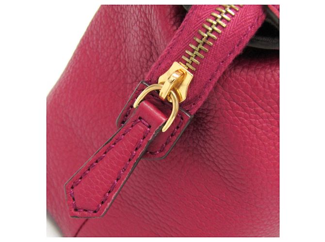 Borsa a mano in pelle da donna Fendi 8BN249 Bordò - vista 9