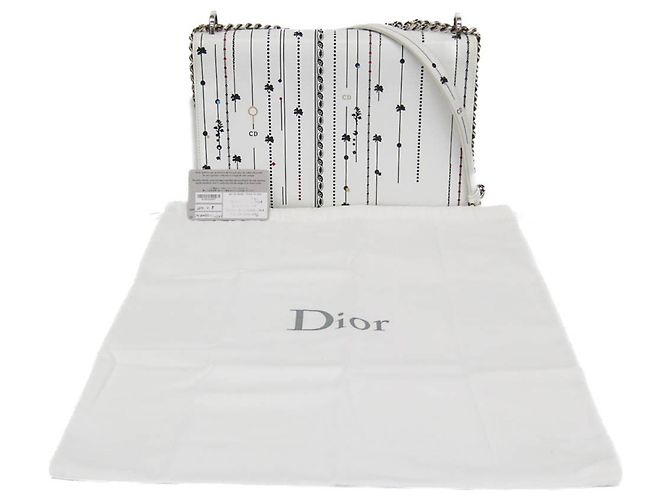 Borsa a tracolla con catena Diorama Christian Dior Bianco - vista 2