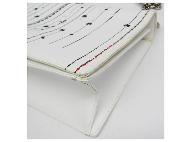 Borsa a tracolla con catena Diorama Christian Dior Bianco - vista 5
