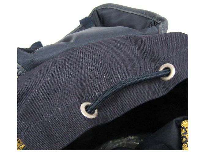 Zaino Gucci GG Canvas Heart Patch Giallo Blu navy - vista 13