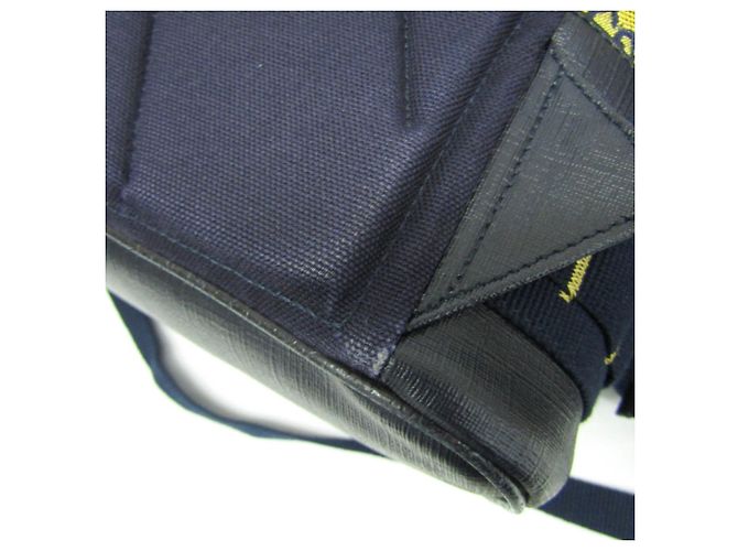 Zaino Gucci GG Canvas Heart Patch Giallo Blu navy - vista 15
