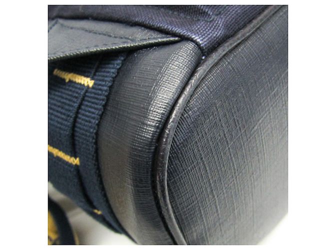 Zaino Gucci GG Canvas Heart Patch Giallo Blu navy - vista 5