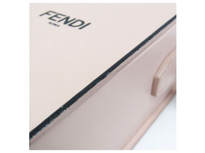 Fendi Box 8BT339 Schultertasche aus Leder für Damen Pink - Ansicht 11
