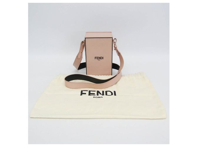 Fendi Box 8BT339 Schultertasche aus Leder für Damen Pink - Ansicht 2