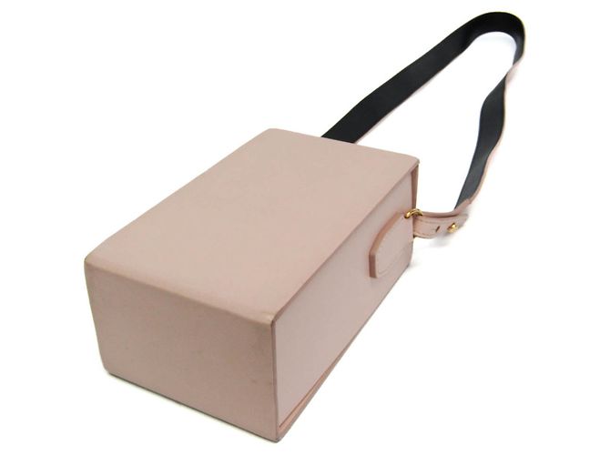 Fendi Box 8BT339 Schultertasche aus Leder für Damen Pink - Ansicht 3