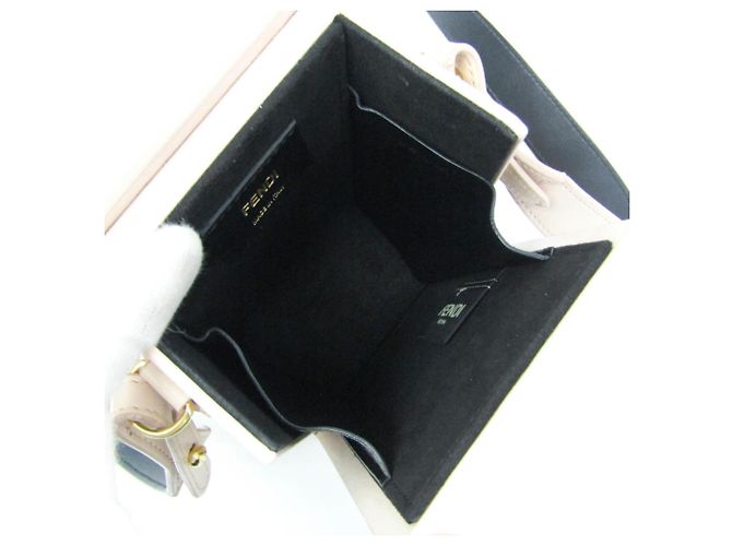 Fendi Box 8BT339 Schultertasche aus Leder für Damen Pink - Ansicht 4