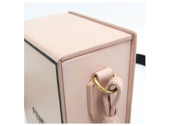 Fendi Box 8BT339 Schultertasche aus Leder für Damen Pink - Ansicht 7