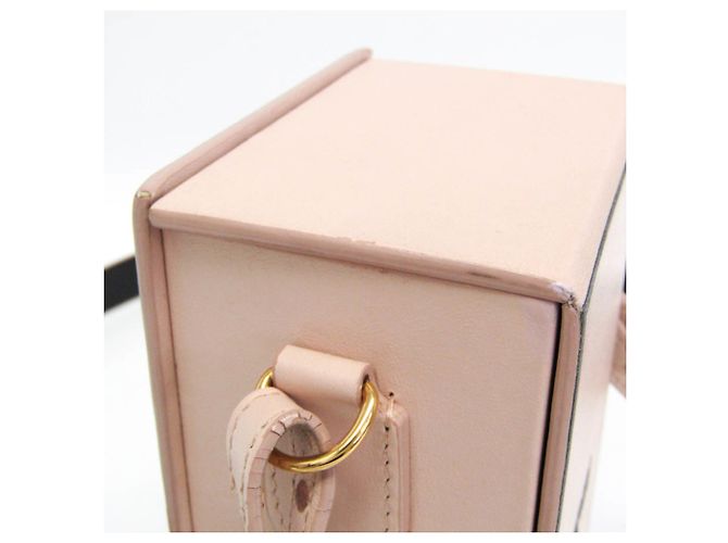 Fendi Box 8BT339 Schultertasche aus Leder für Damen Pink - Ansicht 8