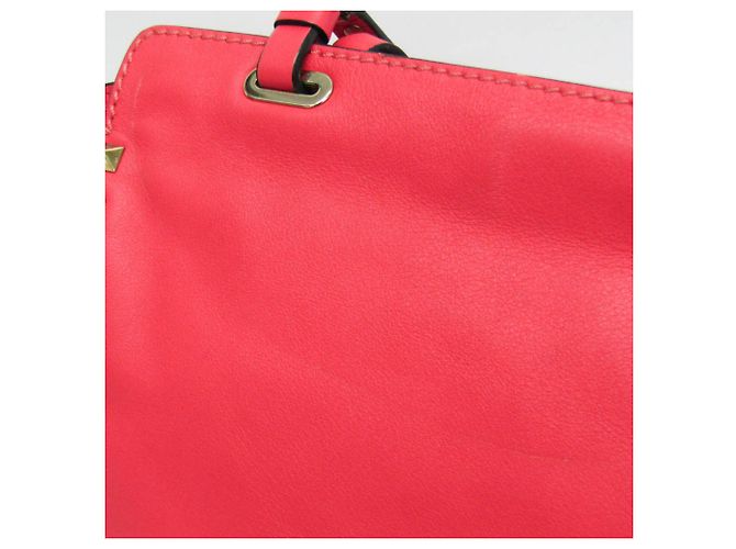 Borsa a mano in pelle da donna Valentino Garavani Rock Studs Rosa - vista 11
