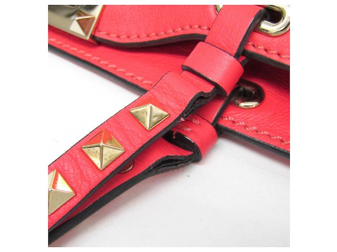 Borsa a mano in pelle da donna Valentino Garavani Rock Studs Rosa - vista 13