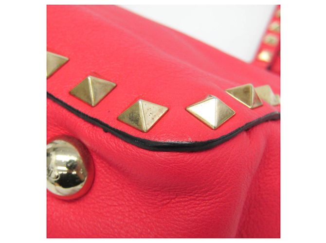 Borsa a mano in pelle da donna Valentino Garavani Rock Studs Rosa - vista 4