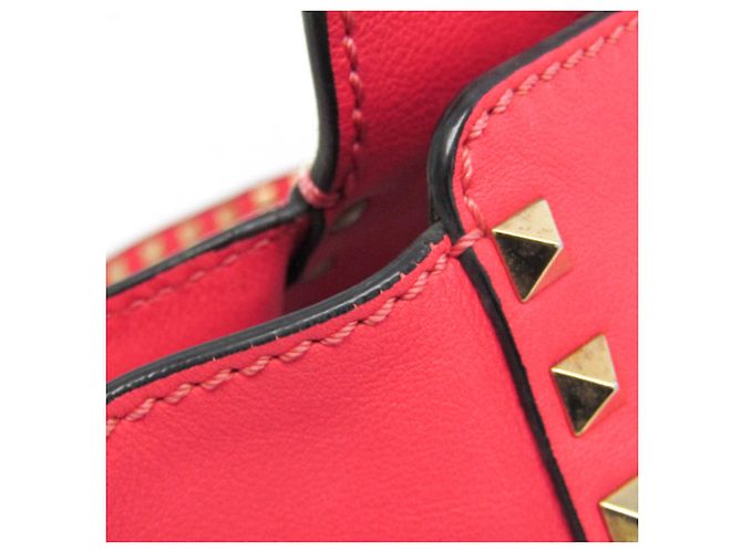 Borsa a mano in pelle da donna Valentino Garavani Rock Studs Rosa - vista 7