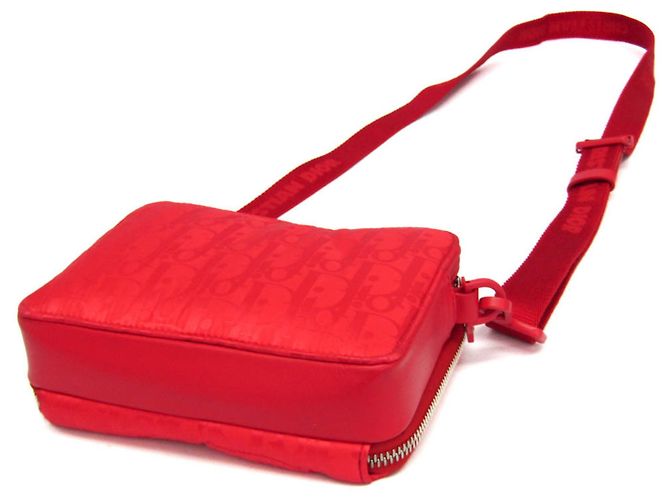 Borsa a tracolla Mirage da donna, collaborazione Christian Dior ERL Rosso - vista 2