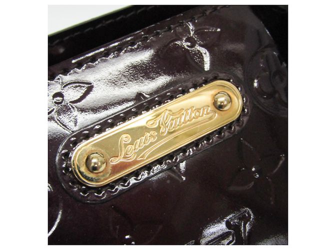 Borsa Louis Vuitton Monogram Vernis Wilshire PM Bordò - vista 11
