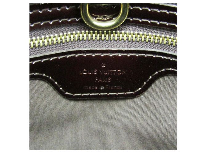 Borsa Louis Vuitton Monogram Vernis Wilshire PM Bordò - vista 16