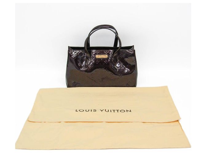 Borsa Louis Vuitton Monogram Vernis Wilshire PM Bordò - vista 2