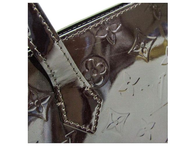 Borsa Louis Vuitton Monogram Vernis Wilshire PM Bordò - vista 8