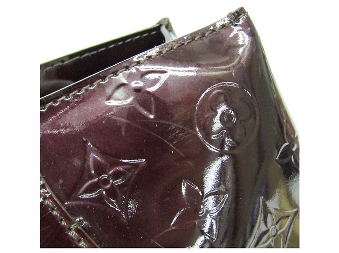 Borsa Louis Vuitton Monogram Vernis Wilshire PM Bordò - vista 9