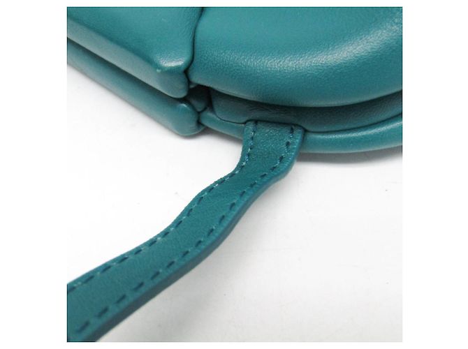 Borsa a mano in pelle Point Small di Bottega Veneta Verde - vista 12