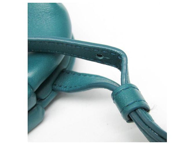 Borsa a mano in pelle Point Small di Bottega Veneta Verde - vista 15