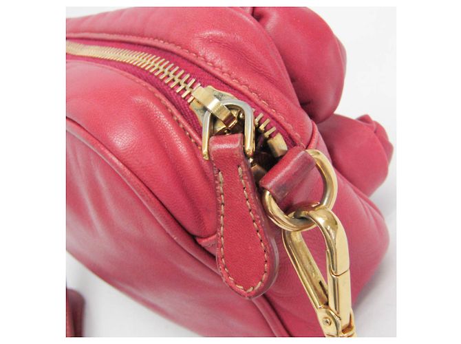 Borsa a tracolla in pelle da donna Prada NAPPA ROSE BP0166 Rosa - vista 11