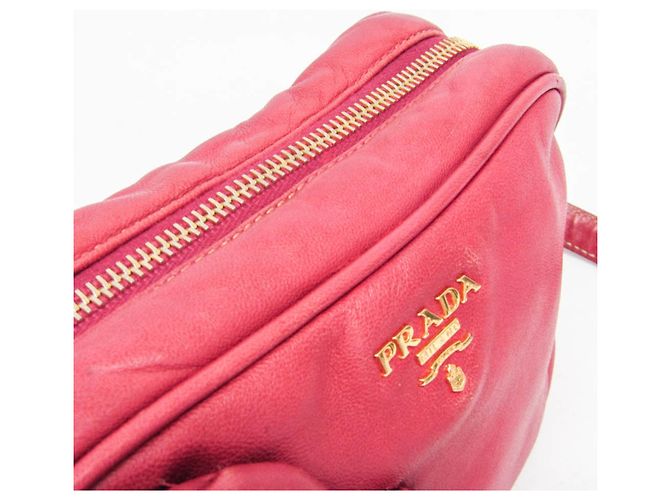 Borsa a tracolla in pelle da donna Prada NAPPA ROSE BP0166 Rosa - vista 15
