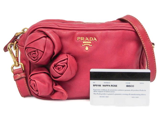 Borsa a tracolla in pelle da donna Prada NAPPA ROSE BP0166 Rosa - vista 2