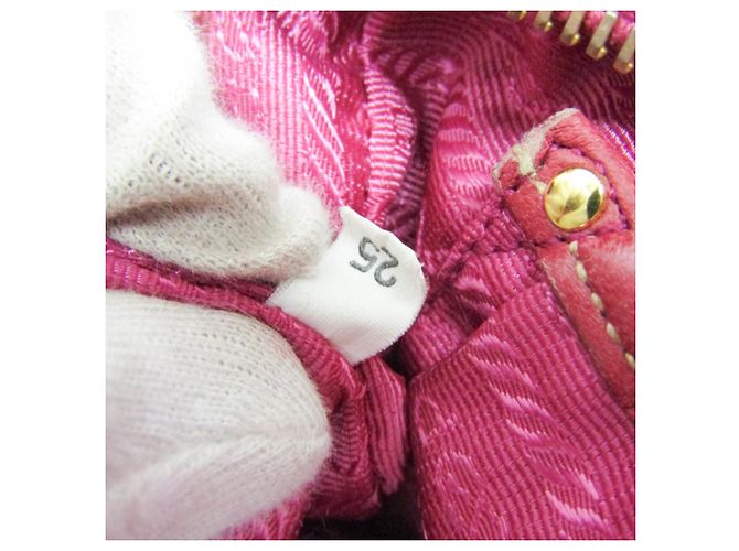 Borsa a tracolla in pelle da donna Prada NAPPA ROSE BP0166 Rosa - vista 20