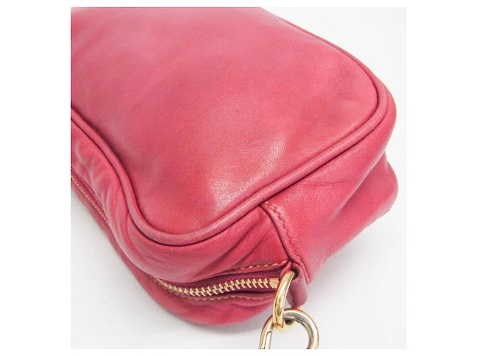 Borsa a tracolla in pelle da donna Prada NAPPA ROSE BP0166 Rosa - vista 5