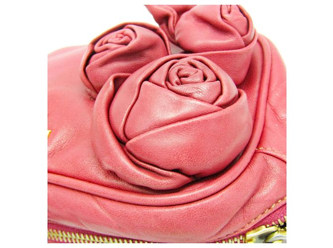 Borsa a tracolla in pelle da donna Prada NAPPA ROSE BP0166 Rosa - vista 9
