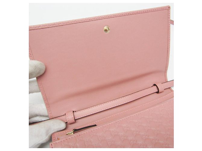 Portafoglio a tracolla/catena in pelle MicroGuccissima da donna Gucci - vista 13