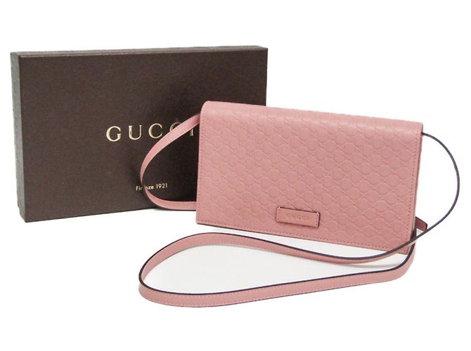 Portafoglio a tracolla/catena in pelle MicroGuccissima da donna Gucci - vista 2
