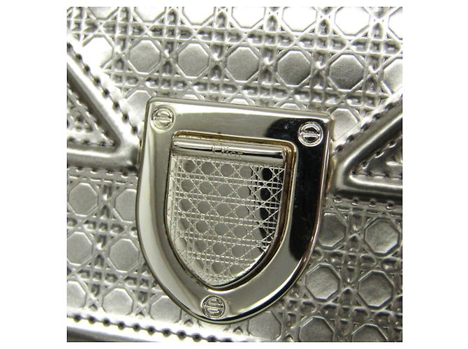 Cartera Diorama de charol para mujer Christian Dior Dorado - vista 13
