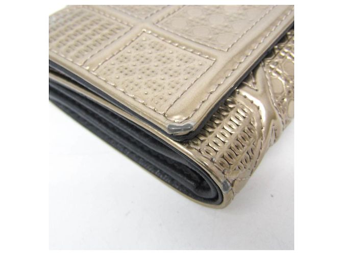 Cartera Diorama de charol para mujer Christian Dior Dorado - vista 7