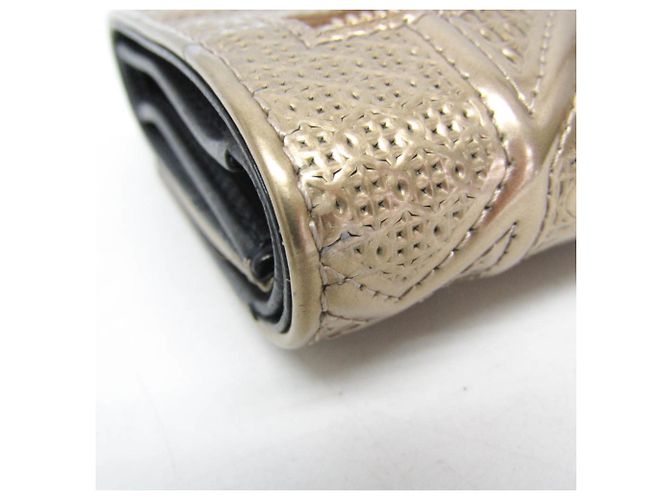 Cartera Diorama de charol para mujer Christian Dior Dorado - vista 9