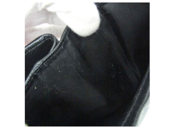 Cartera media de cuero Prada Saffiano Triangle 1ML009 para mujer Negro - vista 13