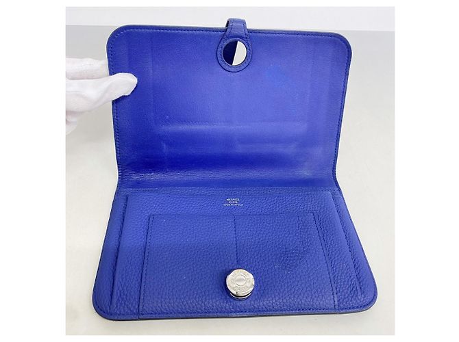 Hermès Cartera larga Dogon GM Hermes Azul - vista 5