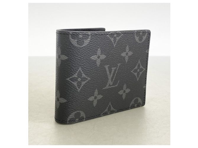 Portafoglio Slender Louis Vuitton Monogram Eclipse Nero - vista 2