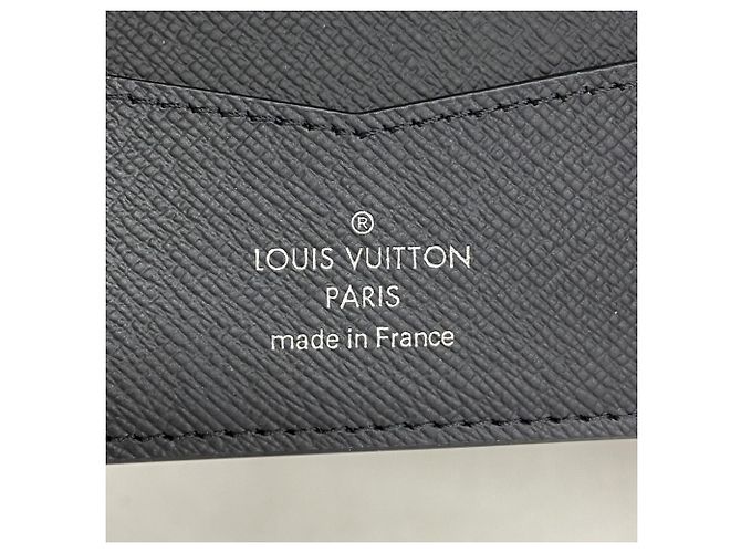 Portafoglio Slender Louis Vuitton Monogram Eclipse Nero - vista 4
