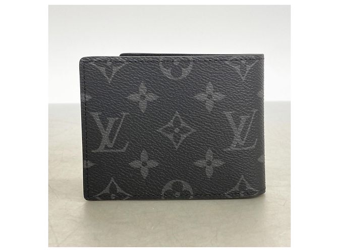 Portafoglio Slender Louis Vuitton Monogram Eclipse Nero - vista 5